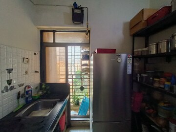 Kitchen in 1 BHK Apartment at Rajaram Sukur Enclave B Wing, Ghodbunder Road – for Rent