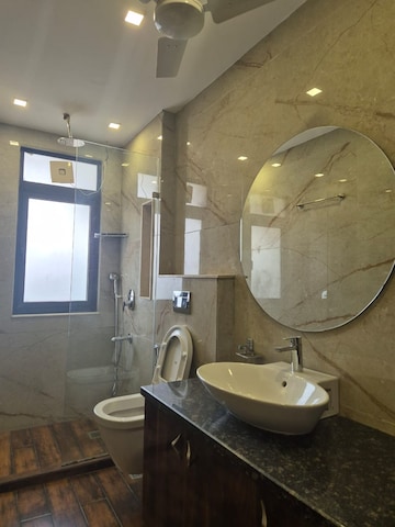 Bathroom in 3 BHK Builder Floor at Defence Colony – for Rent