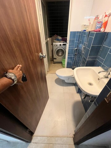 Bathroom in 1 BHK Apartment at Lodha Amara, Kolshet Road – for Rent