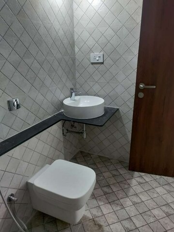 Bathroom in 3 BHK Apartment at Paranjape Schemes Crystal Towers, Pashan – for Rent