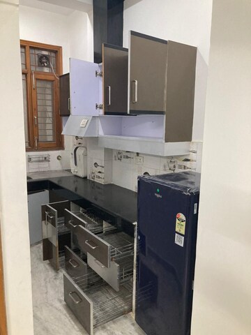 Kitchen in 2 BHK Builder Floor at Ansal Sushant Lok I, Sector 43 – for Rent