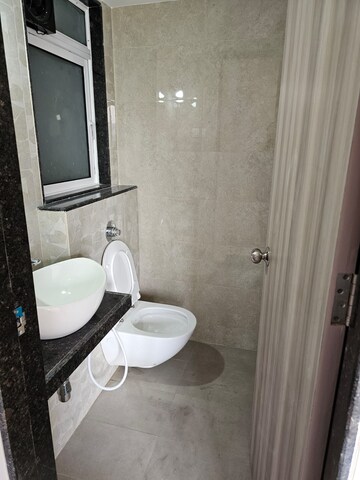 Bathroom in 2 BHK Apartment at Ashar Axis, Majiwada – for Rent
