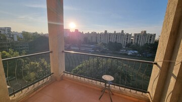 Balcony in 3 BHK Apartment at Goel Ganga Carnation, Koregaon Park – for Rent
