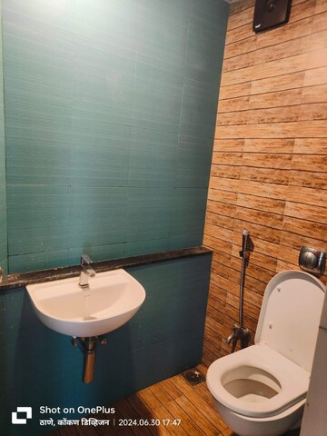 Bathroom in 1 BHK Apartment at Lodha Crown Quality Homes, Majiwada – for Rent