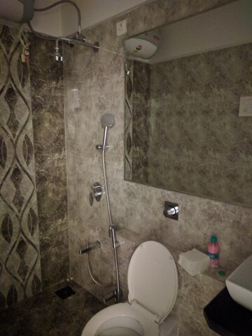 Bathroom in 1.5 BHK Apartment at Mayfair Housing Hillcrest, Vikhroli West – for Rent