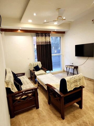 Living Room in 3 BHK Builder Floor at Palam Vihar Residents Association, Palam Vihar – for Rent