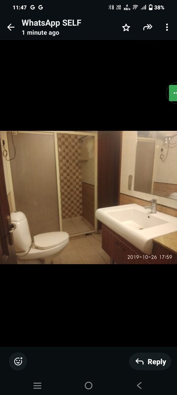 Bedroom in 3 BHK Builder Floor at Greater Kailash I – for Rent