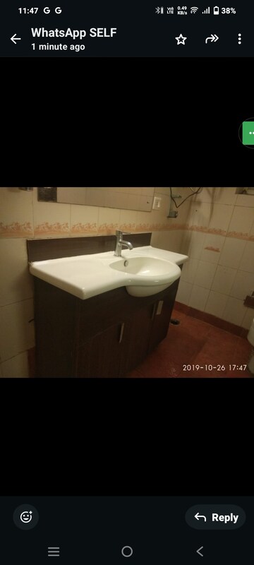 Bathroom in 3 BHK Builder Floor at Greater Kailash I – for Rent