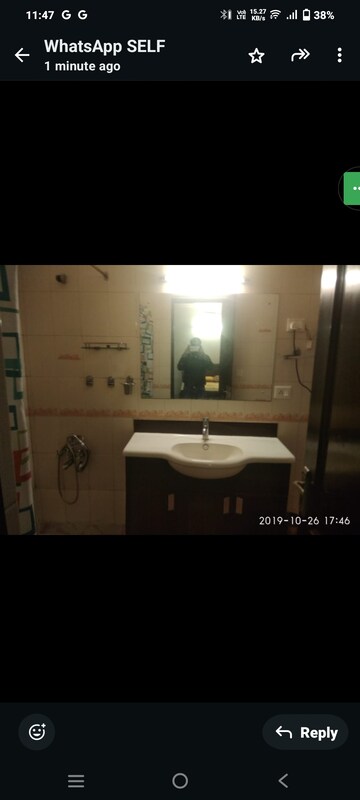 Bathroom in 3 BHK Builder Floor at Greater Kailash I – for Rent
