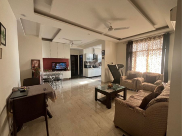 Living Room in 3 BHK Apartment at MP Metro Towers, Dhakoli Village – for Sale