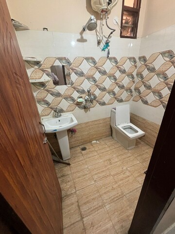 Bathroom in 1 BHK Builder Floor at Kharar Mohali Road – for Rent
