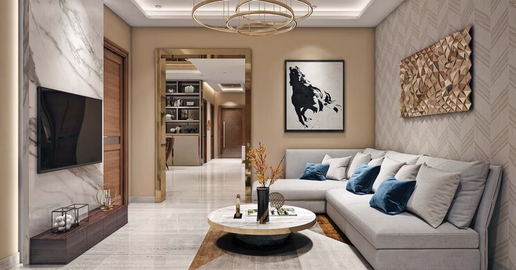 Living Room, tulip-monsella 3 Bedroom 2892 Sq.Ft. Apartment In Sector 53 Gurgaon 7918903