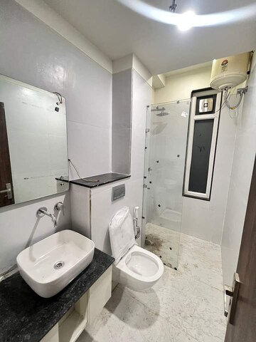 Bathroom in 1 BHK Apartment at Ramky Towers, Gachibowli – for Rent