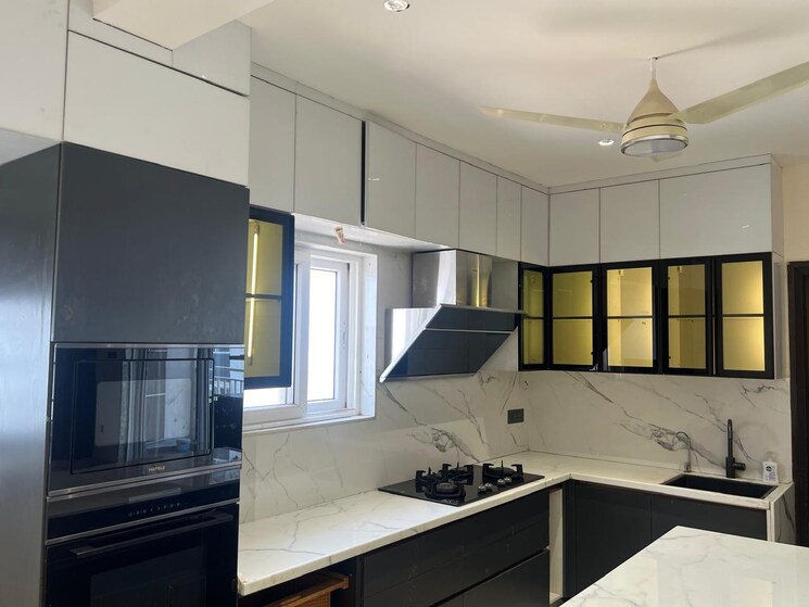 Kitchen, lansum-etania 4 Bedroom 2450 Sq.Ft. Apartment In Gachibowli Hyderabad 7919495