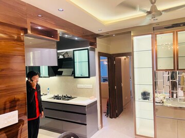 Kitchen in 1 RK Apartment at Bestech Park View Spa, Sector 47 – for Rent