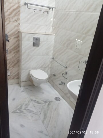 Bathroom in 3 BHK Builder Floor at Greater Kailash I – for Rent