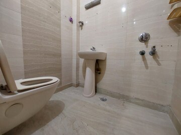 Bathroom in 3 BHK Builder Floor at Paschim Vihar – for Rent