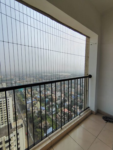 Balcony in 2 BHK Apartment at Bengal Peerless Avidipta, Em Bypass – for Rent