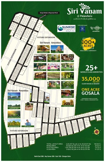  Plot – Exterior View View at Sunrise Castle Patancheruvu, Peeranchuruvu - for Sale
