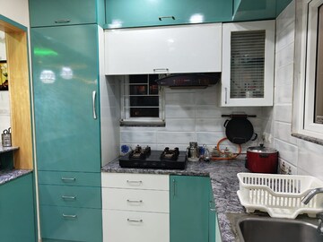 Kitchen in 2.5 BHK Apartment at Aparna Serene Park, Kondapur – for Rent