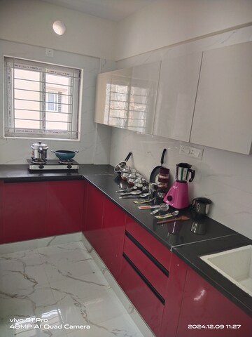 Kitchen in 1 BHK Builder Floor at Hsr Layout – for Rent