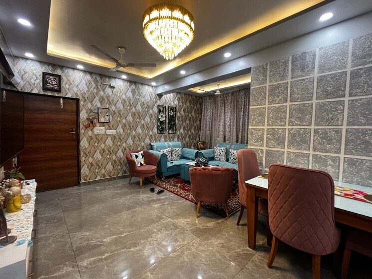 Living Room, charms-castle 2 Bedroom 995 Sq.Ft. Apartment In Raj Nagar Extension Ghaziabad 7922226