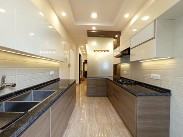 Kitchen in 4 BHK Builder Floor at DLF Plaza Tower, Sector 26a – for Rent