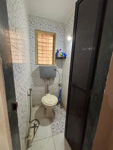 Bathroom in 1 BHK Apartment at Shubharambh Complex, Manpada – for Rent
