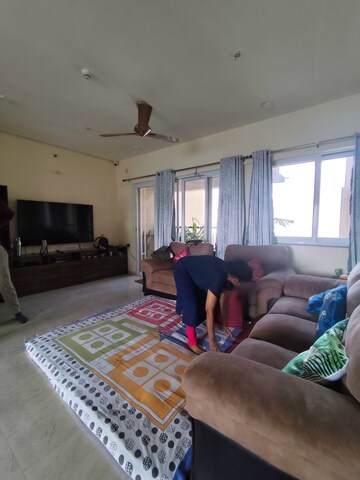 Living Room in 3.5 BHK Apartment at K Raheja Reserve, Mohammadwadi – for Rent