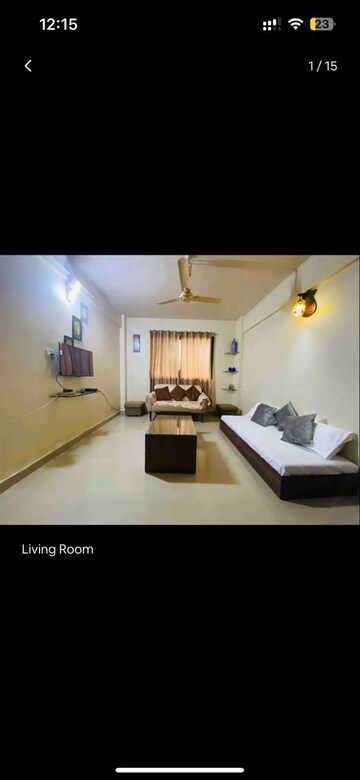 Living Room in 1 BHK Apartment at Silver Oak, Kalyani Nagar – for Rent