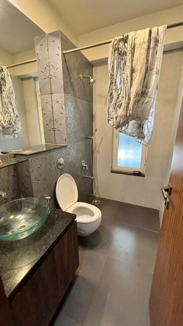 Attached Bathroom in 3 BHK Apartment at Omkar Alta Monte, Malad East – for Rent