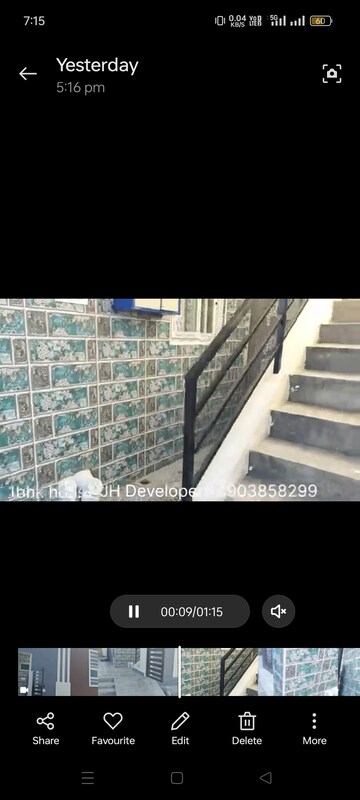 Staircase in 2 BHK Villa at Bathlapalli – for Sale