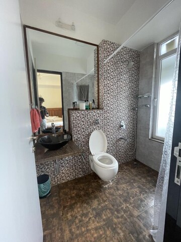 Bathroom in 2 BHK Apartment at Omkar Alta Monte, Malad East – for Rent