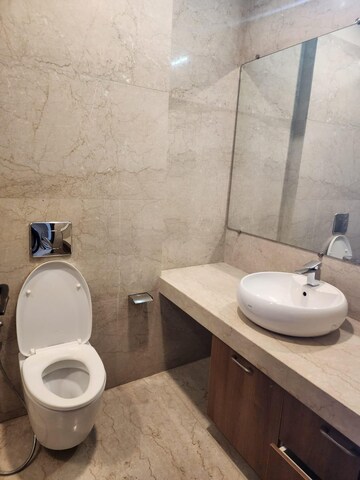 Bathroom in 3 BHK Apartment at Omkar 1973, Worli – for Rent