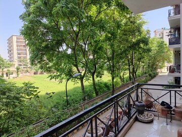 Balcony in 3 BHK Apartment at Aditya Palm Court, Vip Road – for Rent