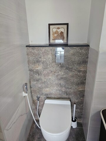 Bathroom in 3 BHK Apartment at Aparna Sarovar Grande, Nallagandla – for Rent