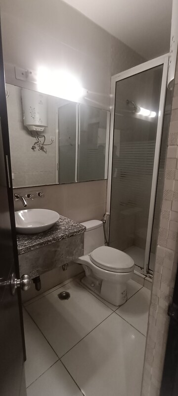 Bathroom in 2.5 BHK Builder Floor at Chittaranjan Park – for Rent