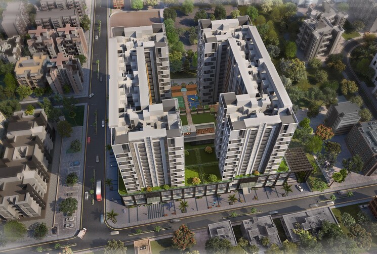 Exterior View, majestique-rhythm-county 3 Bedroom 1040 Sq.Ft. Apartment In Handewadi Pune 7926009