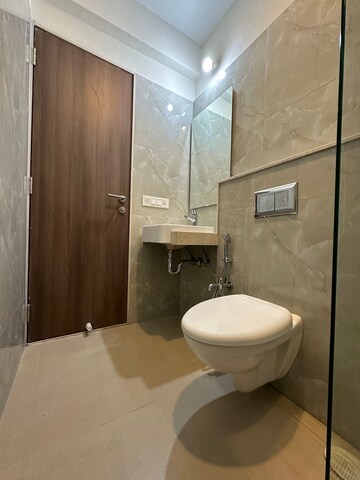 Bathroom in 2 BHK Apartment at L And T Seawoods Residences, Seawoods – for Rent