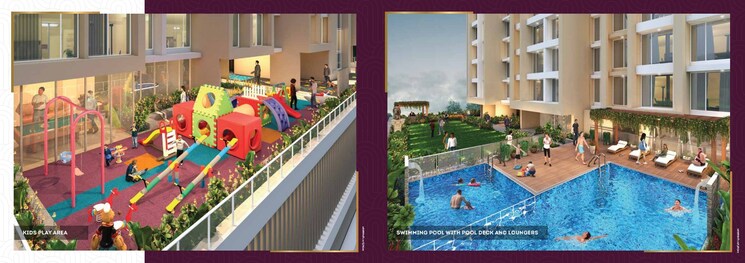 Swimming Pool, millennium-urbania 2 Bedroom 1066 Sq.Ft. Apartment In Kalamboli Navi Mumbai 7926428