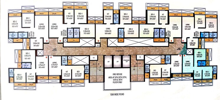 Floor Plan, millennium-urbania 2 Bedroom 1066 Sq.Ft. Apartment In Kalamboli Navi Mumbai 7926428