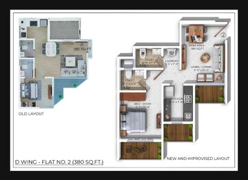Floor Plan in 1 BHK Apartment at Avant Heritage, Jogeshwari East – for Sale