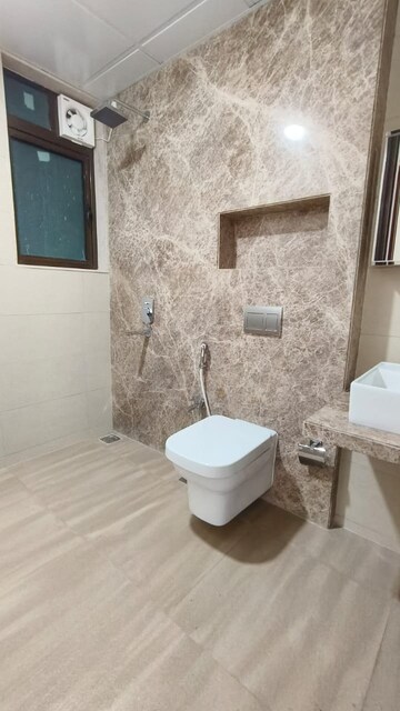 Bathroom in 3 BHK Apartment at Ruparel Orion, Chembur – for Rent