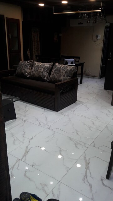 Living Room in 2 BHK Apartment at New Dindoshi Hill View, Goregaon East – for Rent