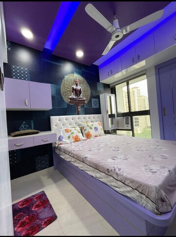 Bedroom in 1 BHK Apartment at Lodha Casa Viva, Majiwada – for Rent