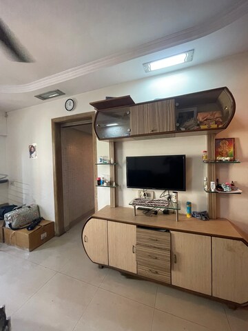 Living Room in 1 BHK Apartment at Vaibhav Vilas CHS, Majiwada – for Rent