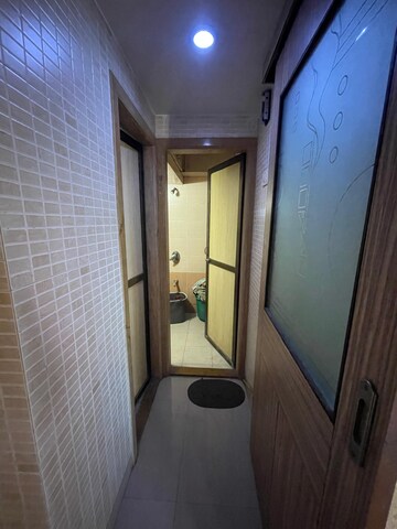 Bathroom in 1 BHK Apartment at Vaibhav Vilas CHS, Majiwada – for Rent