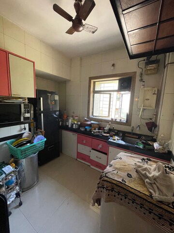 Kitchen in 1 BHK Apartment at Vaibhav Vilas CHS, Majiwada – for Rent