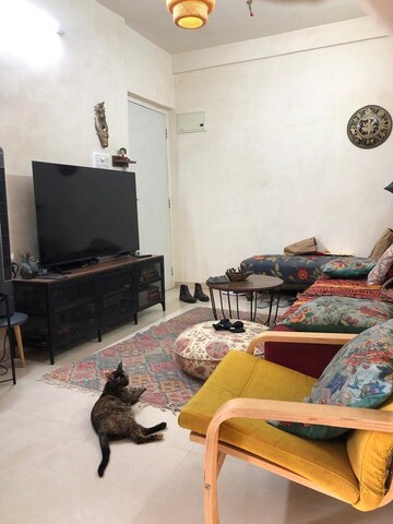 Living Room in 1 BHK Apartment at Bhoomi Legend, Kandivali East – for Rent