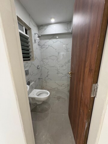 Bathroom in 3 BHK Apartment at Vaibhavlaxmi Peak 25, Vikhroli East – for Rent